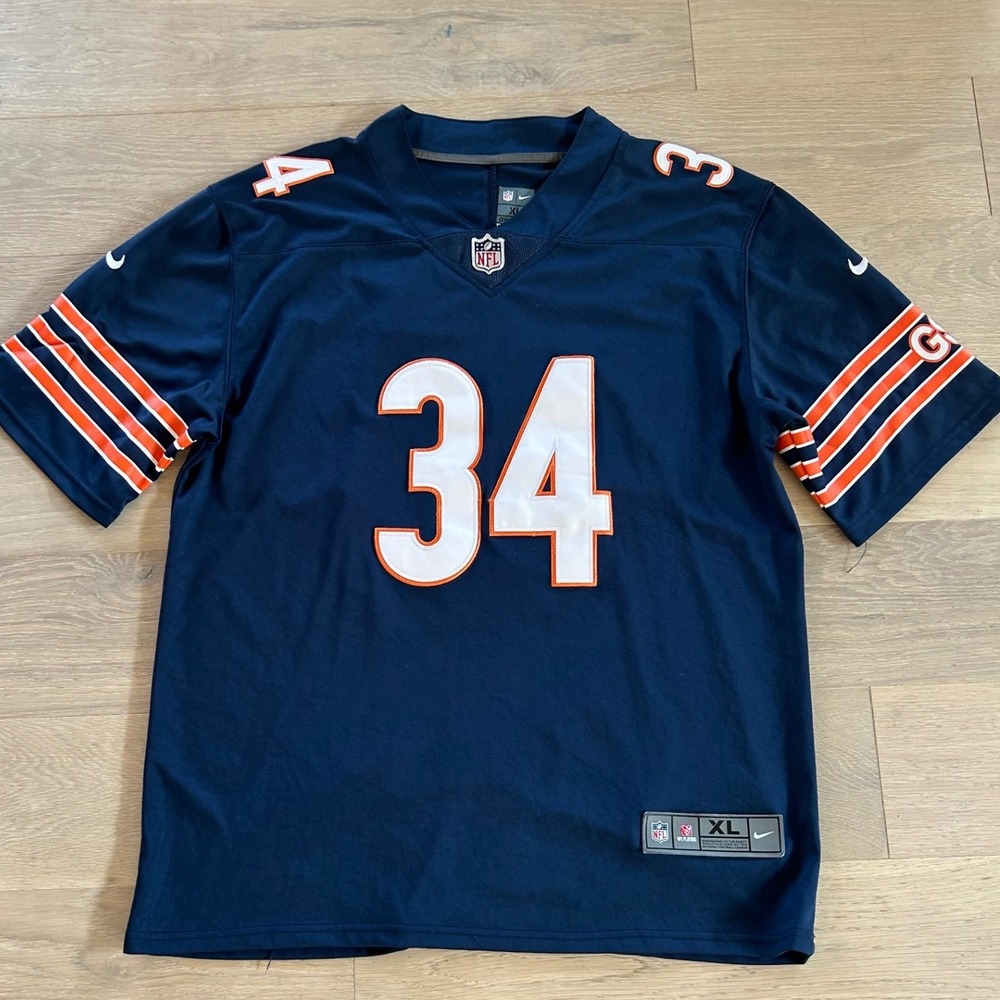 Chicago Bears Nike Jersey Mens XL Blue Walter Payton 34 Stitched Football NFL